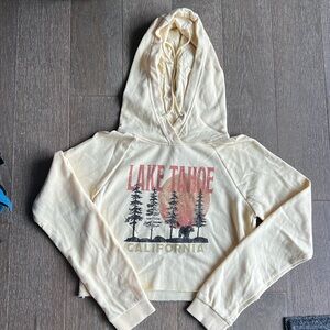 Lake Tahoe cropped hoodie